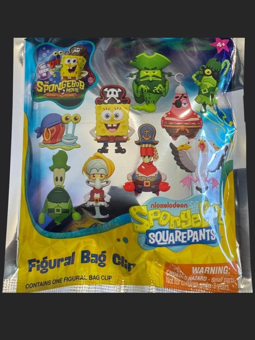 SpongeBob Squarepants Green Pirate Sponge Keychain Clip